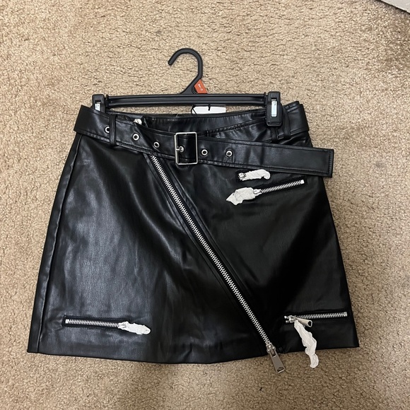 Zara Dresses & Skirts - Black Leather Zara skirt